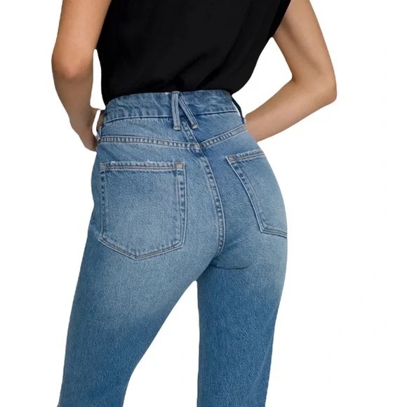 Good American Good Vintage Jagged Hem Jeans. Size 8/29. - Picture 5 of 6